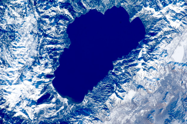 lake tahoe from space