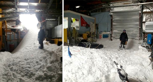 Mt. Hutt avalanche hits snowmaking building