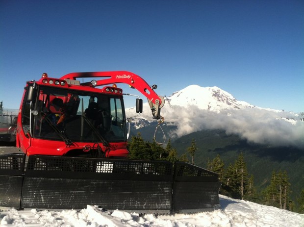 Groomer at Crystal Mountain this week