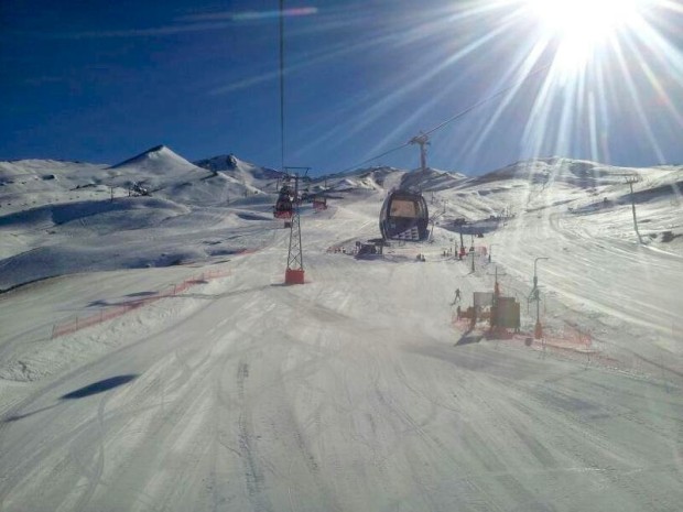 Valle Nevado, Chile yesterday