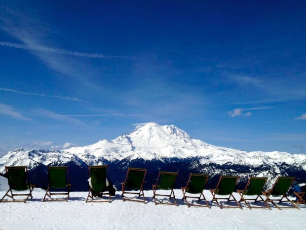 Mt. Rainier from Crystal Mountain ski resort
