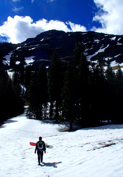 Starting out the approach to Mt. Blackmore