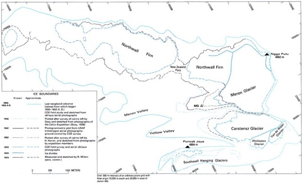maoke mountain glacier map