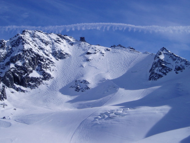 Top of the Mont Fort Tram and terrain that will be available