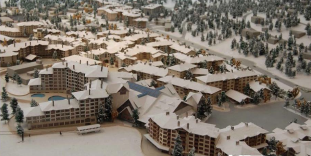 Squaw village model.  photo:  friends of squaw valley