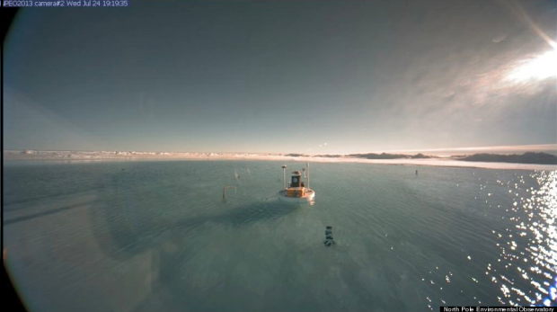 North pole lake right now