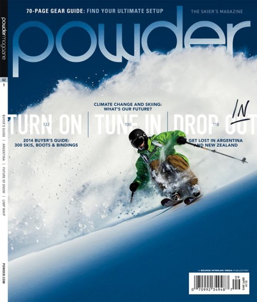 Powder Magazine cover September 2013.