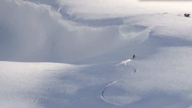 August 14th CASA guide and Prior Snowboard ambassador Theresa 'Tree' Clinton in the Nevados de Chillan