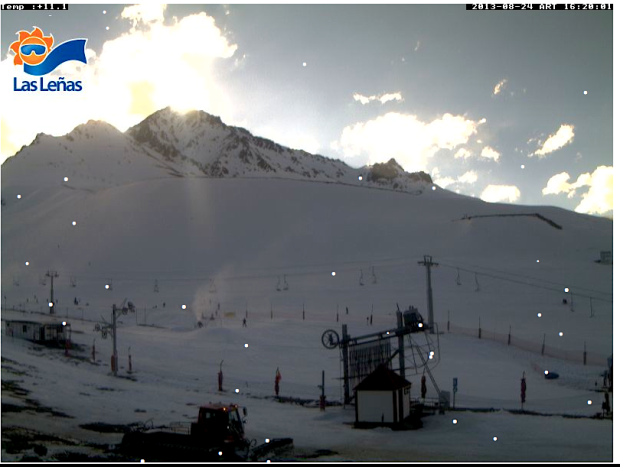 Webcam at Las Lenas today at 4pm.  