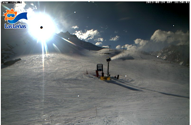 Webcam at Las Lenas today at 4pm.  