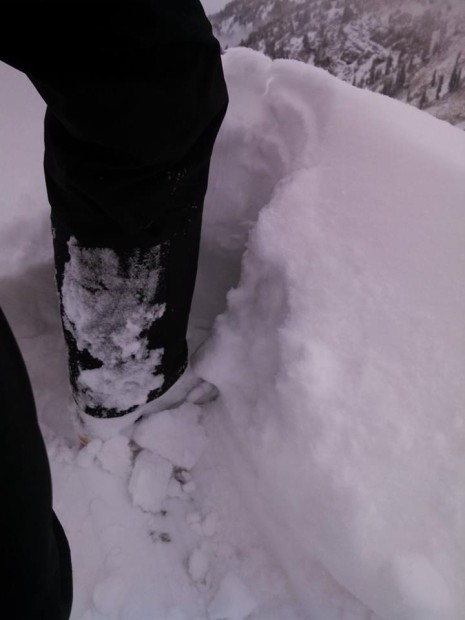 Snow at 10,850 feet in Wasatch Mountains, Utah.  photo:  kyler roush