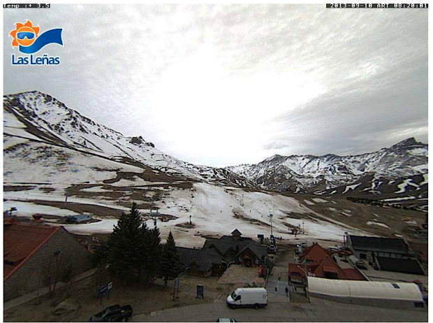 Las Lenas webcam at 10am today.  