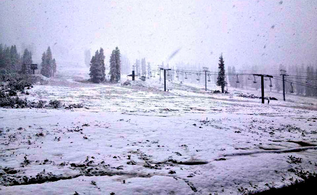 First snow for tahoe