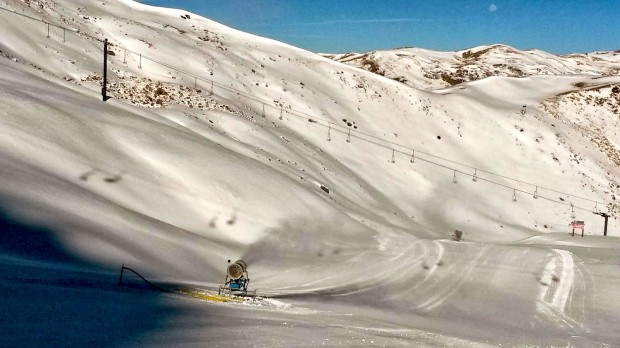 Arapahoe Basin, CO yesterday.  Upper mountain Lenawee lift will OPEN tomorrow.