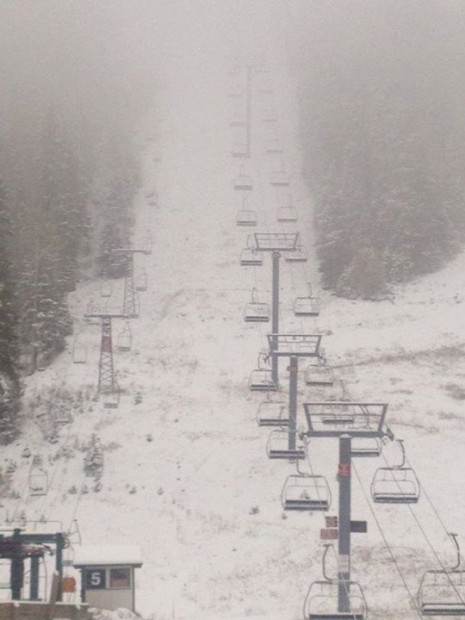 Taos ski resort in New Mexico at 8am this morning.  photo:  Taos