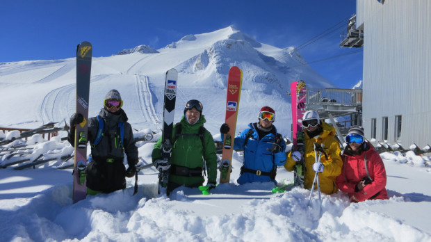 Deep snow at Tignes ski resort in France on Saturday, Oct. 12th, 2013.  photo:  Tignes