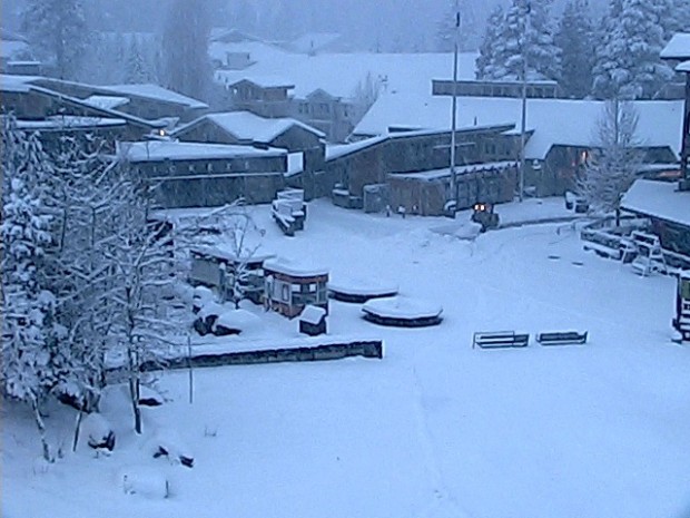 Squaw base today at 8am