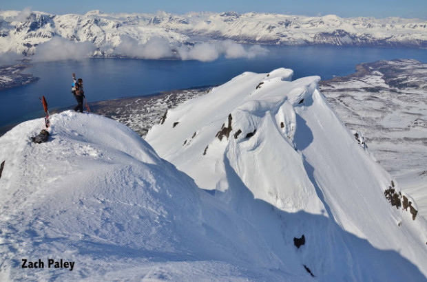 Zach Paley photo of skiing the fjords of Norway