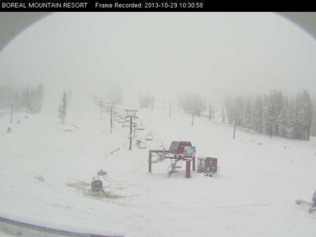 Boreal, CA.  Today at 10am.