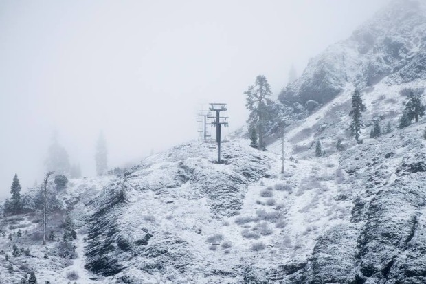 Squaws KT-22 with 1 inch at 9am today