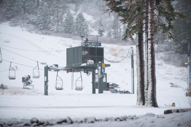 Alpine base with 1 inch today at 9am.