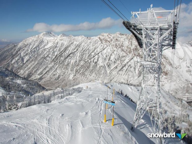Snowbird, UT. November 17th, 2013.  Top of the tram.