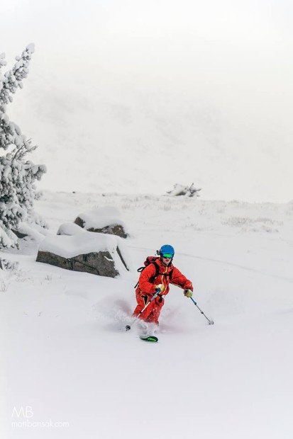 Epic bottomless turns today . (ehh, yea actually there was a bottom). photo: matt bansak
