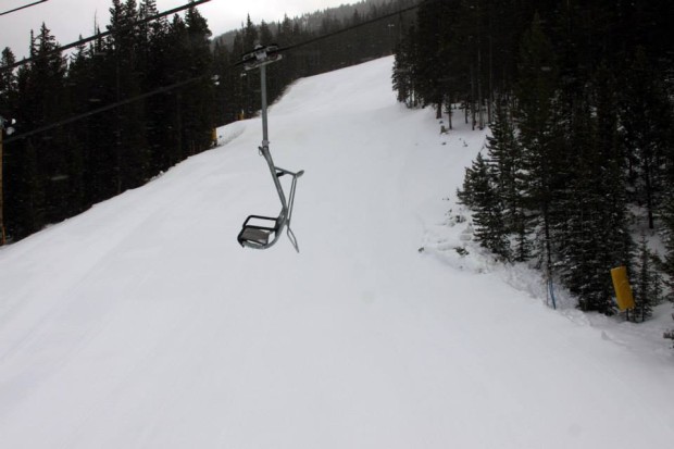 Spring Dipper lift, Keystone.  Yesterday.