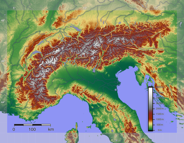 The European Alps.