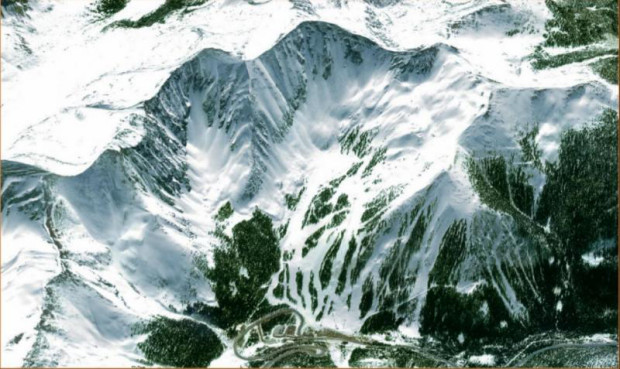 Arapahoe Basin, CO.  Get caught smoking weed here and loose your pass.