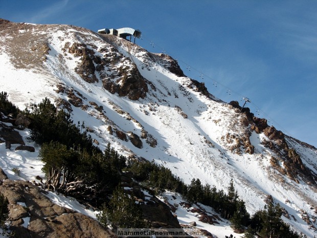 Upper mountain yesterday.  photo:  mammoth snowman