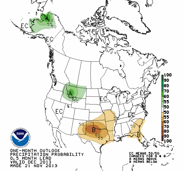 december forecast precip