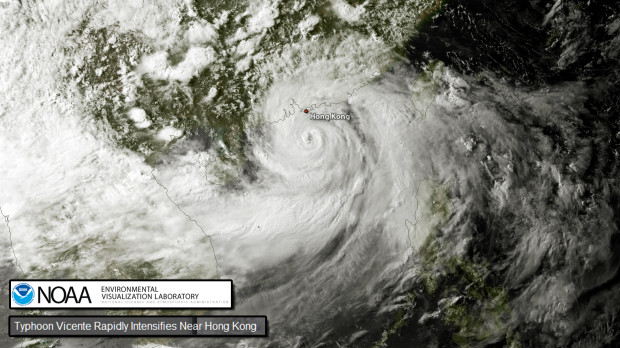 typhoon over china