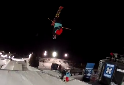 Tom Wallisch Backflip Xgames