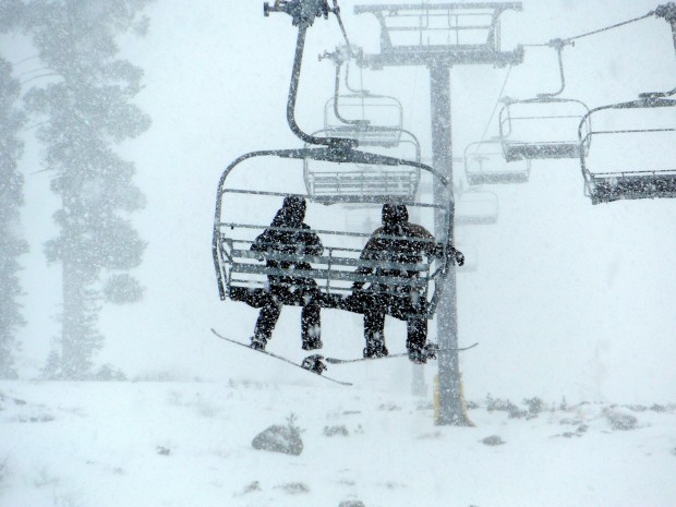 chairlift snow