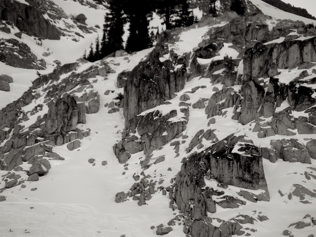 Shirley chutes look more like Shirley headwall right now.