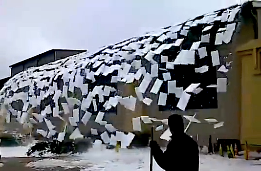 roof avalanche video