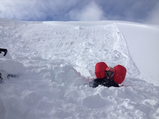 5' deep avalanche at Lake Creek on Saturday, Dec. 21st, 2013. learn more: Lake Creek avy