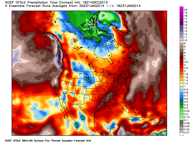 This was the cfs for January.