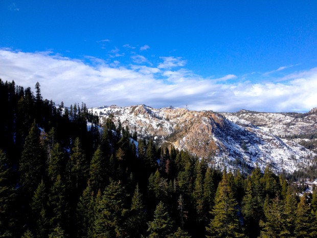 A bit dry on the south faces at Squaw right now.