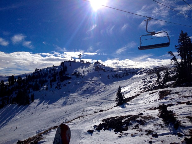 Alpine Bowl groomer today was ok.