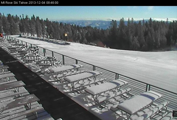 Mt. Rose today at 8:30am