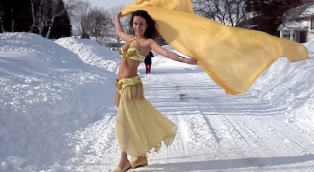 Michaela Comen snow dance