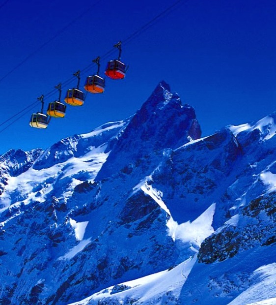 La Grave, France has one lift.  This one.