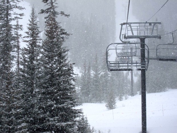 Heavy snow on the Iron Horse