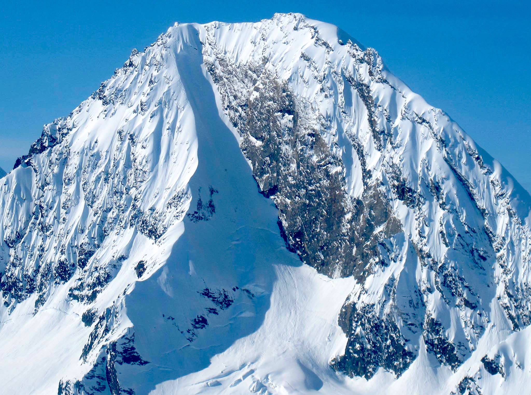 Meteorite, AK. April 2012. Miles Clark and Andy Brook's tracks. photo: mike hamilton