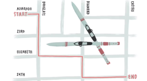 Chucks route.  image:  san francisco chronicle