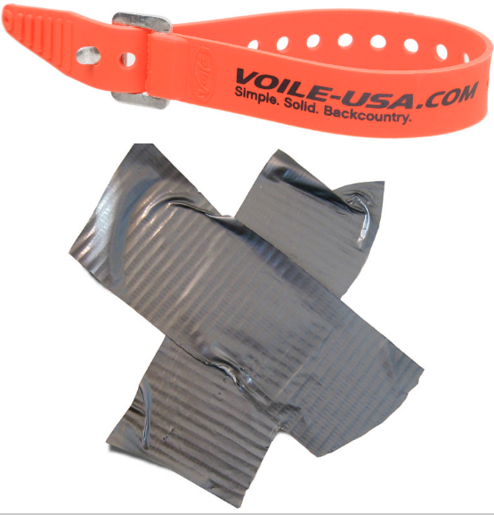 ski strap and duct tape