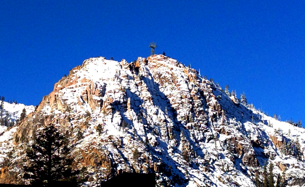 Squaw Tram Face with dusting of snow