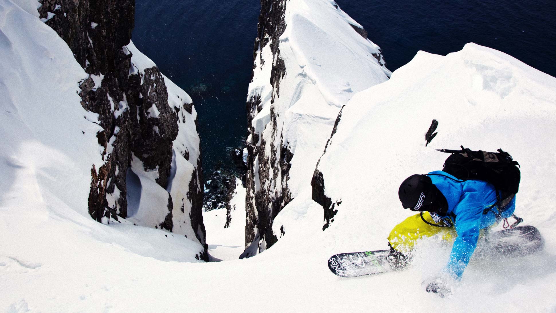 Jeremy Jones skiing the steep